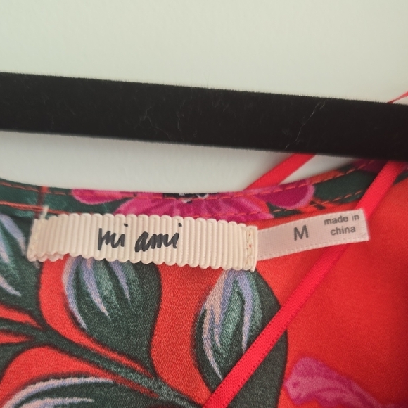 Red and Green Floral Rompee - Picture 2 of 6